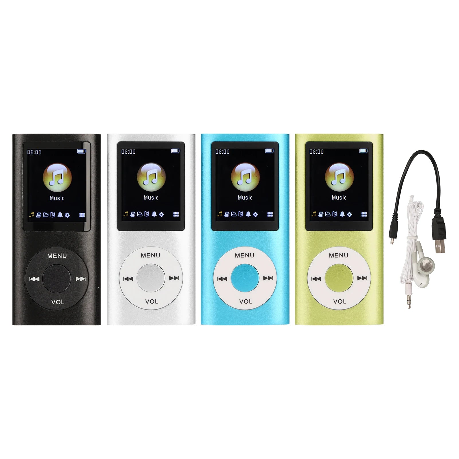 VBESTLIFE Lecteur MP3 Aluminium Bluetooth Écran LCD 1,8" FLAC TF 64Go 8h – CLEVI Paris