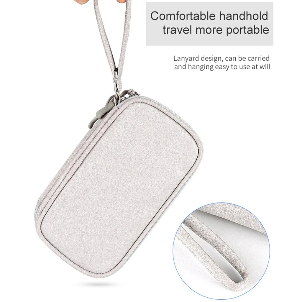 Pochette Organisateur Câbles Voyage Nylon Imperméable 1 ou 2 Couches – CLEVI Paris
