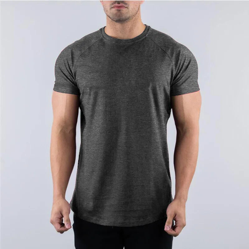 T-Shirt Sport Homme – Coton Respirant, Coupe Slim, Manches Courtes