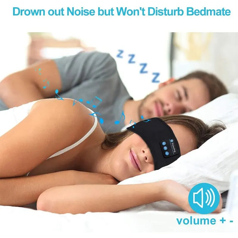 Bandeau Audio Bluetooth 5.0 avec Masque de Sommeil — ANC, Élastique, Sport & Nuit | CLEVI Paris