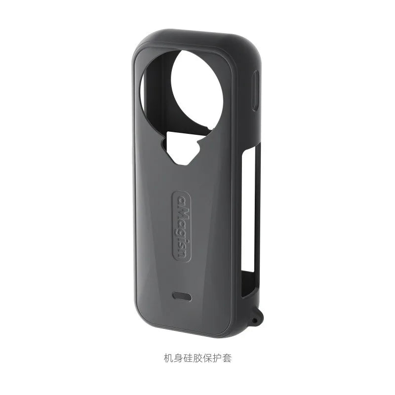 Coque Silicone Yinfonic pour Insta360 X4 Air – Anti-Rayures, Protection Intégrale, Blanc ou Noir – CLEVI Paris
