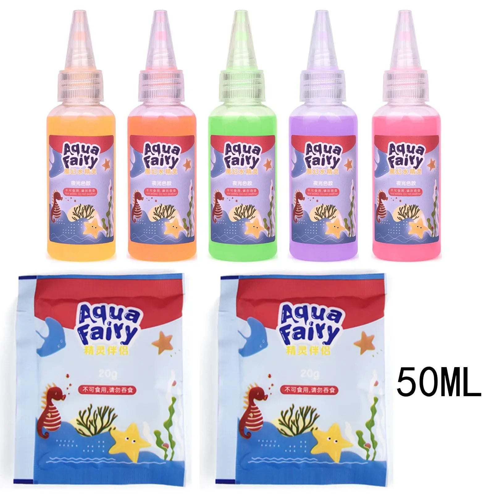 Kit Solution Magique Water Elves | DIY Créatif Enfants, Peinture & Stickers Aquatiques, 20 Assortiments – CLEVI Paris