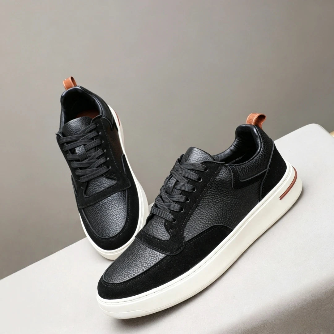 Sneakers Luxe Artisanales Homme Cuir Suède Laine – CLEVI Paris