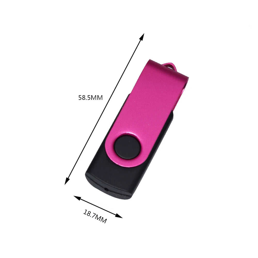 Clé USB Rotative Colorée 4–128 Go – CLEVI Paris