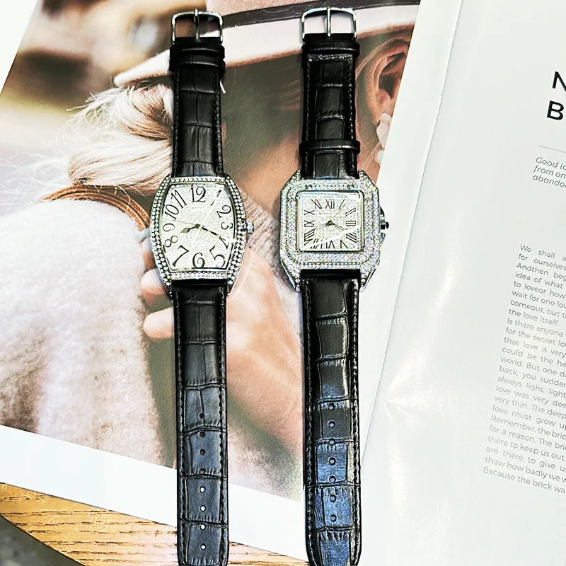 Montre Homme Carrée Tonneau Grand Cadran Quartz – CLEVI Paris