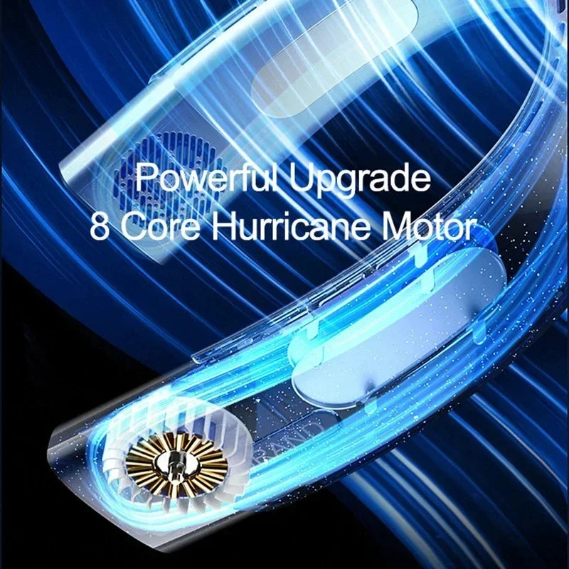 Ventilateur Tour de Cou JPNPL Rafraîchissant 4000mAh Rechargeable Climatiseur Sport – CLEVI Paris