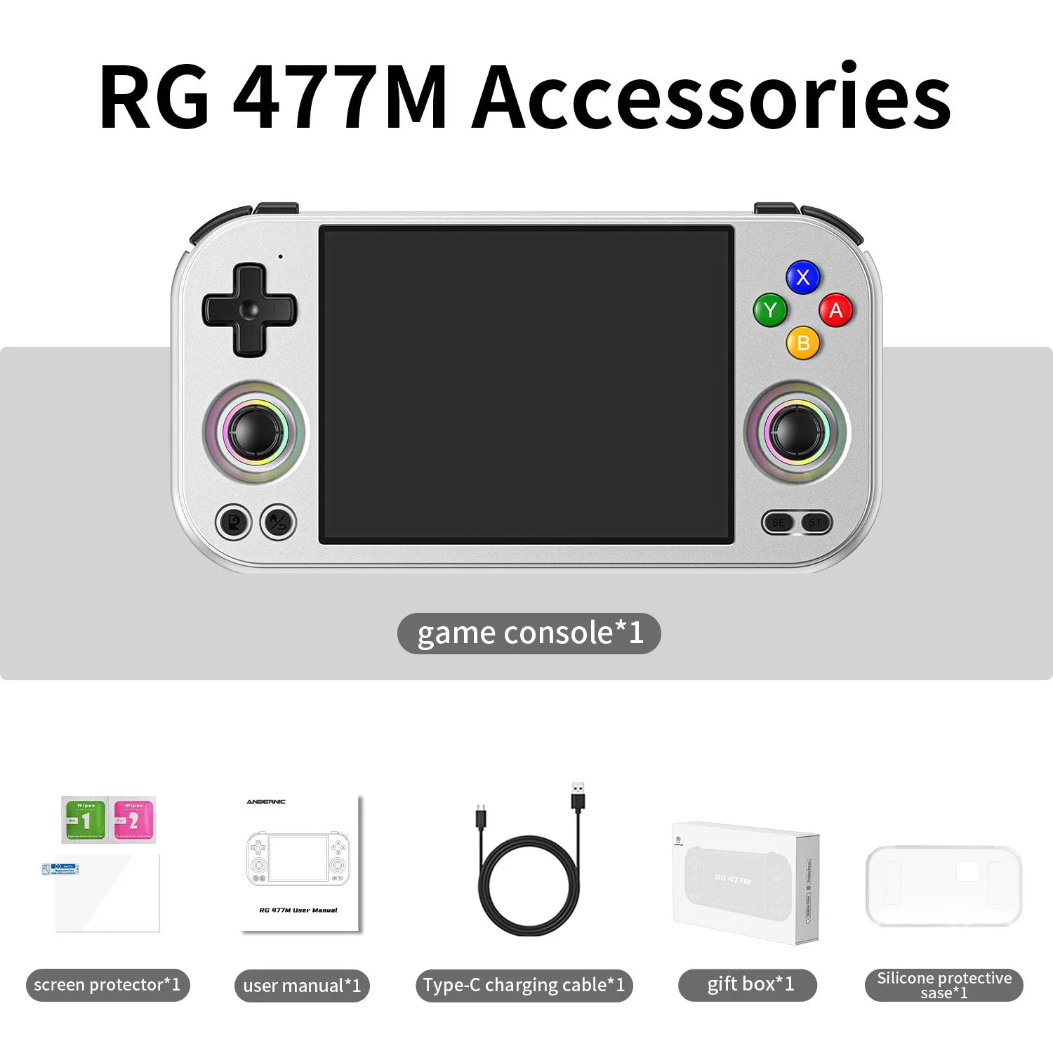 Console Gaming Portable RG477M – Écran LTPS 4,7" | Wi-Fi | PS2
