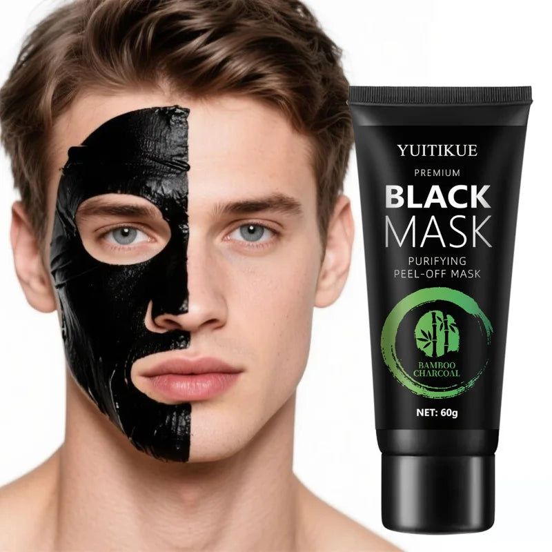 Masque Peel-Off Charbon Bambou Points Noirs Acide Hyaluronique – CLEVI Paris