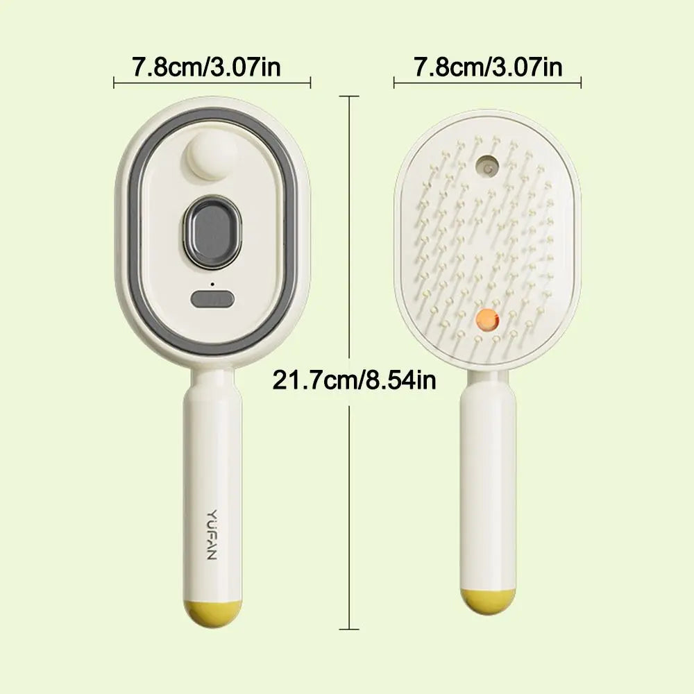 Brosse Massage Spray Hydratante Anti-Statique Auto-Nettoyante — CLEVI Paris