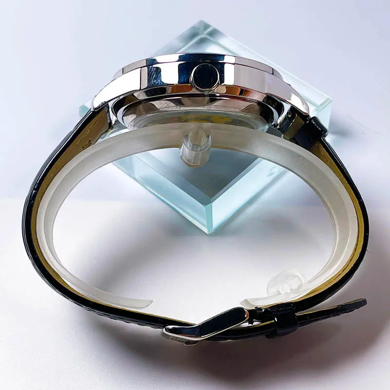 PINDU Montre Automatique Homme Squelette Lumineux Acier Couronne Vissée 40mm – CLEVI Paris