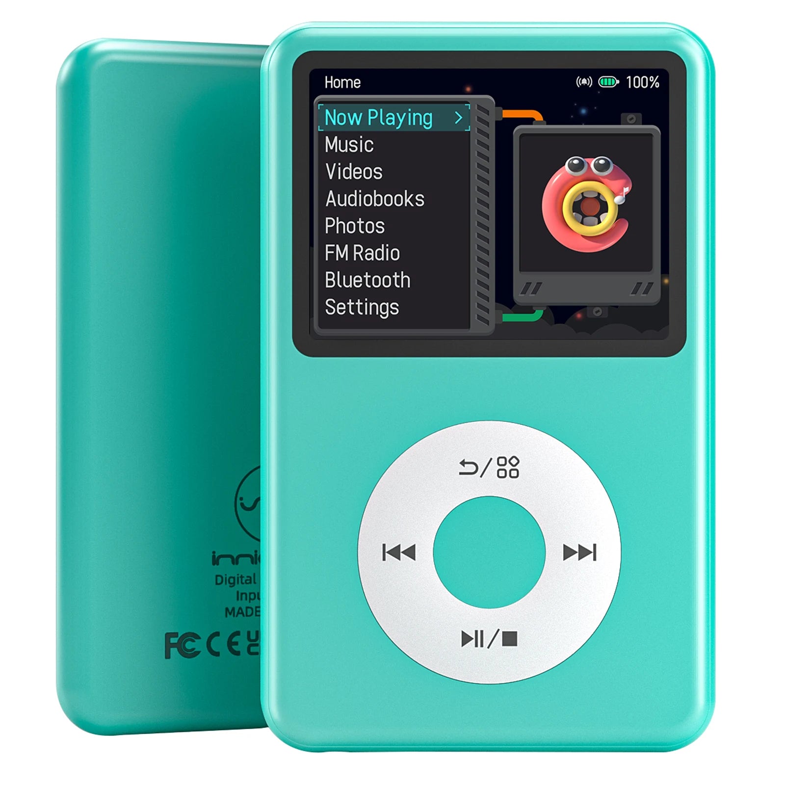 INNIOASIS Y1 Lecteur MP3 HiFi Bluetooth 64Go Écran 2,4" FM Radio Sortie Balancée – CLEVI Paris