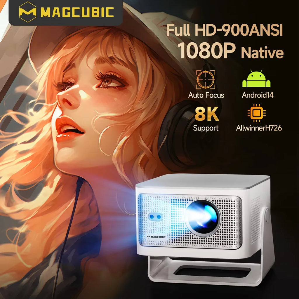 Magcubic HY350Max Projecteur Android 14 1080P 900 ANSI Autofocus WiFi 6 Bluetooth 5.4 – CLEVI Paris