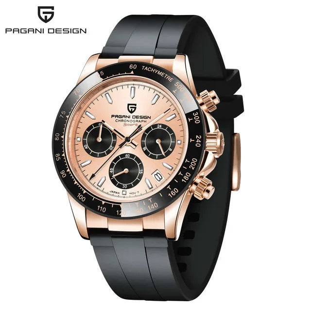 Montre Homme Quartz Chronographe Cadran Météorite Rétro Pagani Design PD-1664 – CLEVI Paris