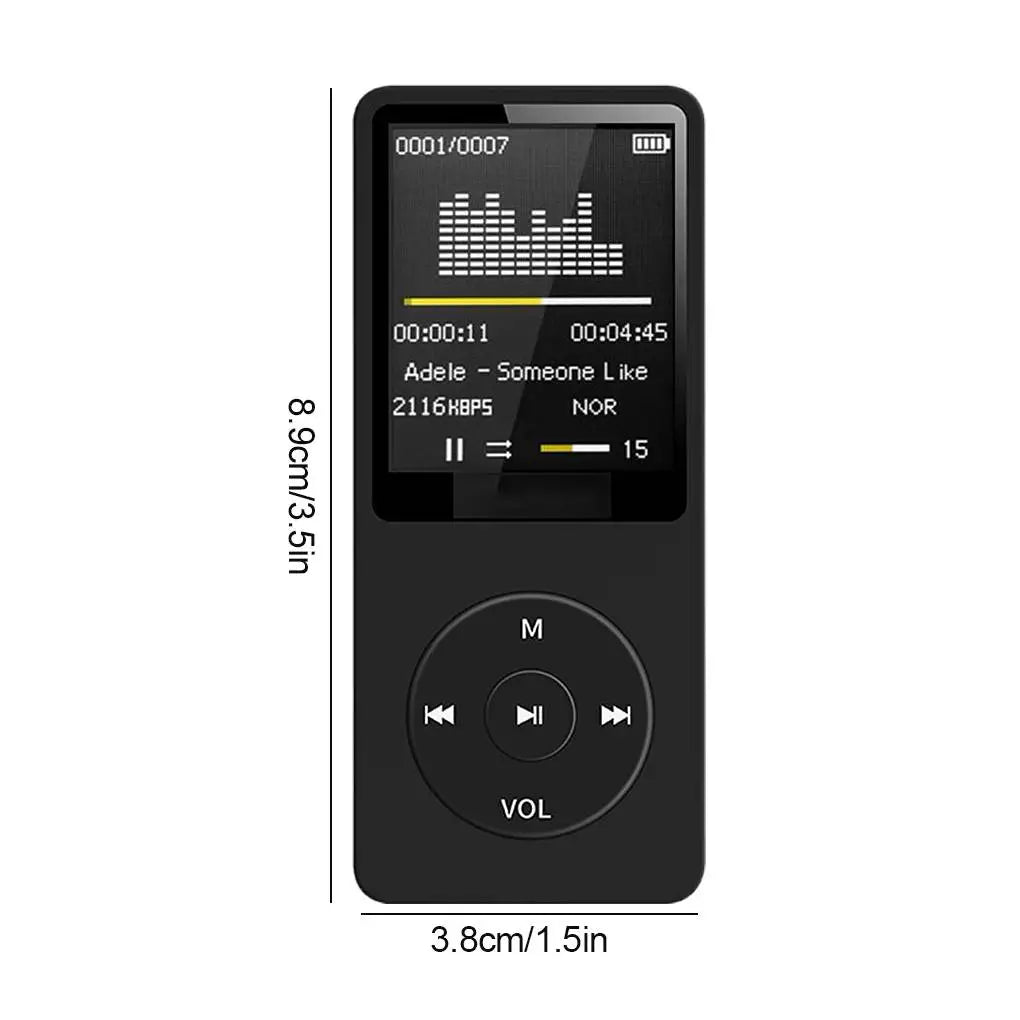 DIXSG Lecteur MP3 Bluetooth Écran 1,8" TF 64Go FM Enregistreur Sport – CLEVI Paris