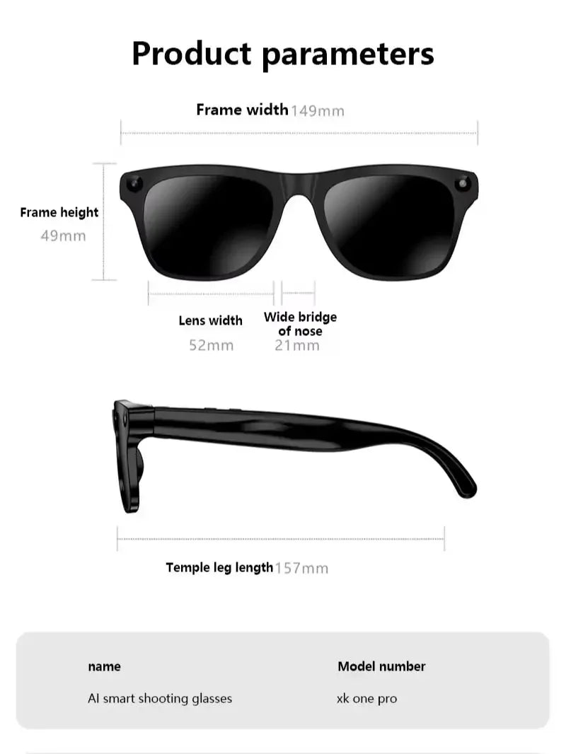 Lunettes IA Lenovo XKONEPRO 8K Caméra Traduction Bluetooth Gestes 3 Verres – CLEVI Paris