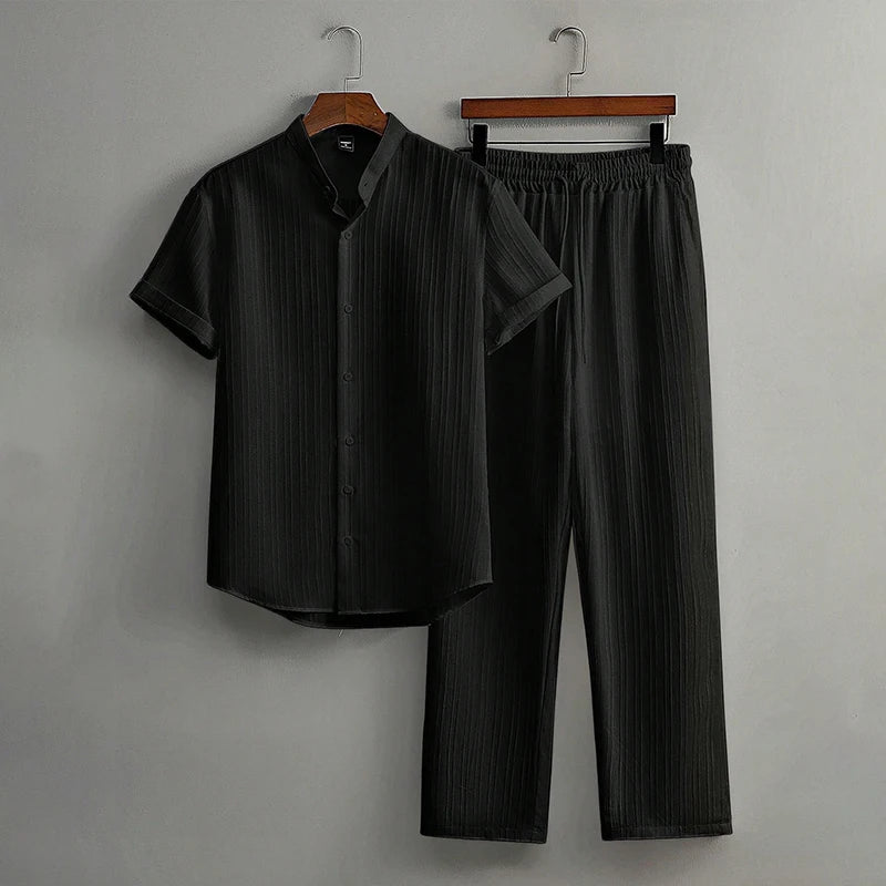 Ensemble homme col montant et bas à cordon – CLEVI Paris