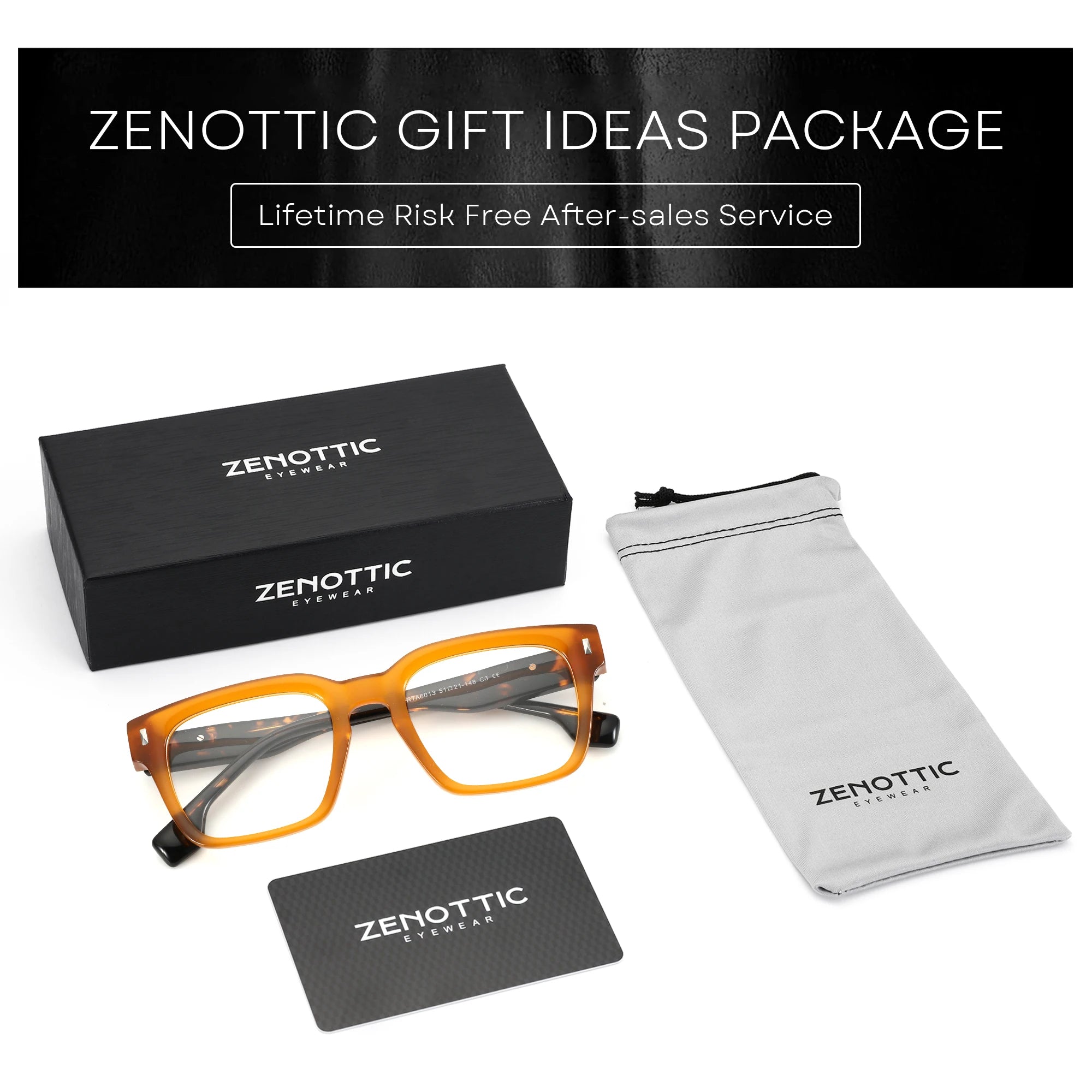 Monture Optique Carrée Homme | Acétate Fait Main ZENOTTIC | Style Premium Quotidien – CLEVI Paris