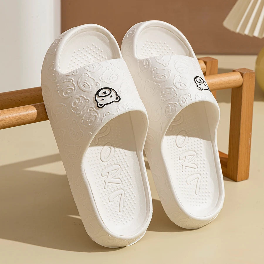 Claquettes EVA Motif Ourson Femme & Homme Légères Été — CLEVI Paris