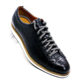 Chaussures Casual Homme Cuir Véritable Imprimé Crocodile Style Européen | Noir & Vert, US 7-12 – CLEVI Paris
