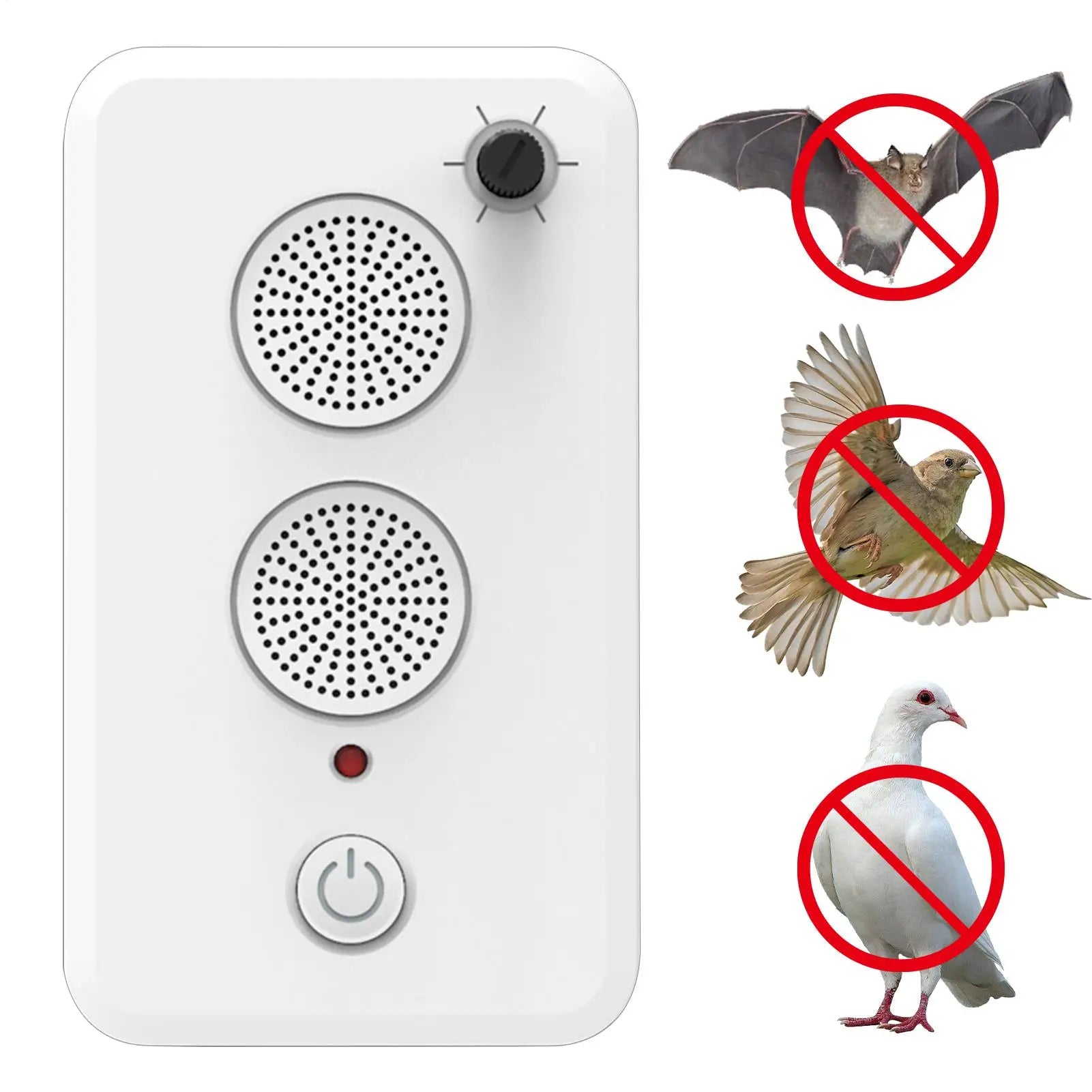 Répulsif Ultrasonique Rechargeable USB – Anti Chauves-Souris, Oiseaux & Nuisibles – Réglable, Silencieux, Intérieur & Extérieur