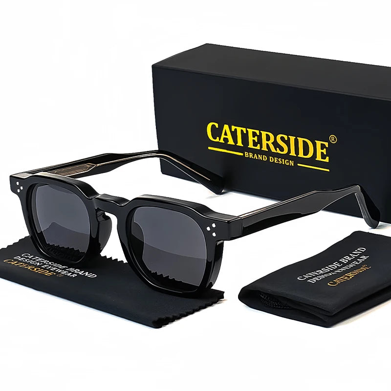 Lunettes de Soleil Caterside Style Punk Petit Cadre Carré UV400 Unisexe – CLEVI Paris
