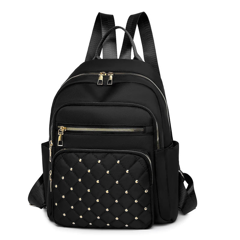 Sac à Dos Nylon Grande Capacité Femme Casual — CLEVI Paris