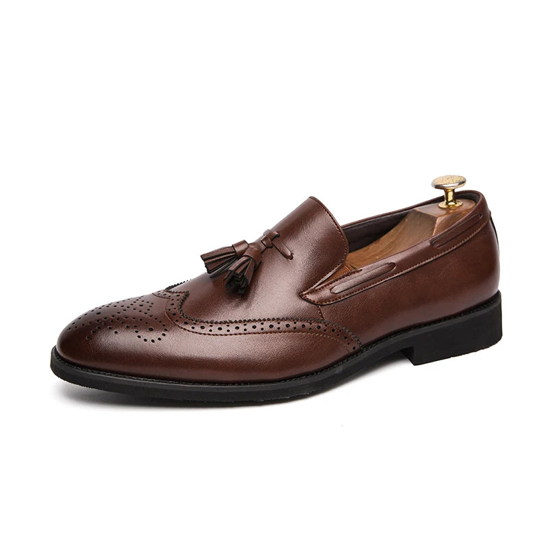 Mocassins Homme à Glands Cuir Souple Slip-On – Confort & Style – CLEVI Paris
