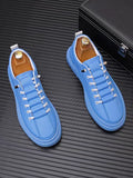 Sneakers Imprimé Fashion Homme Bleu & Blanc – Tailles 38-44 – CLEVI Paris