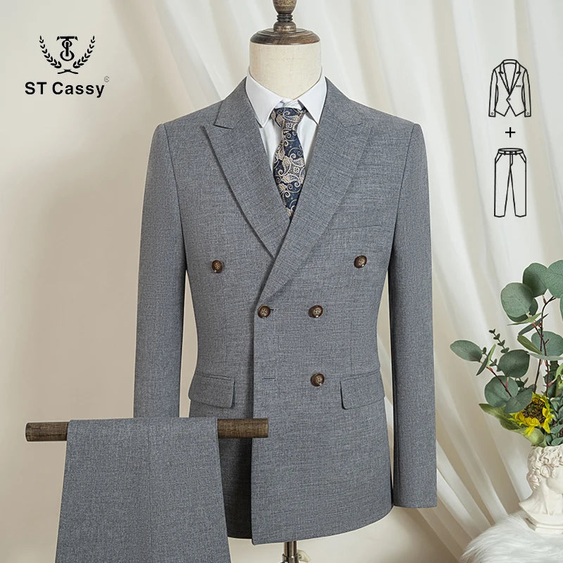 Costume homme élégant 2 pièces – CLEVI Paris