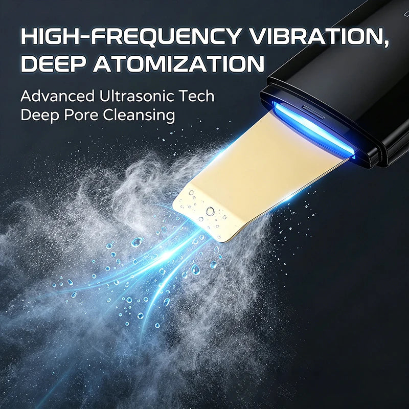 Spatule Ultrasonique Rechargeable Points Noirs & Peeling Visage – CLEVI Paris