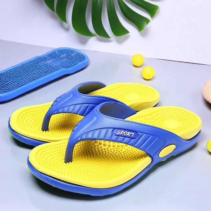 Sandales EVA Légères Homme – Semelle Massage Slip-On Plage Extérieur 7 Coloris Pointures 40–47 – CLEVI Paris
