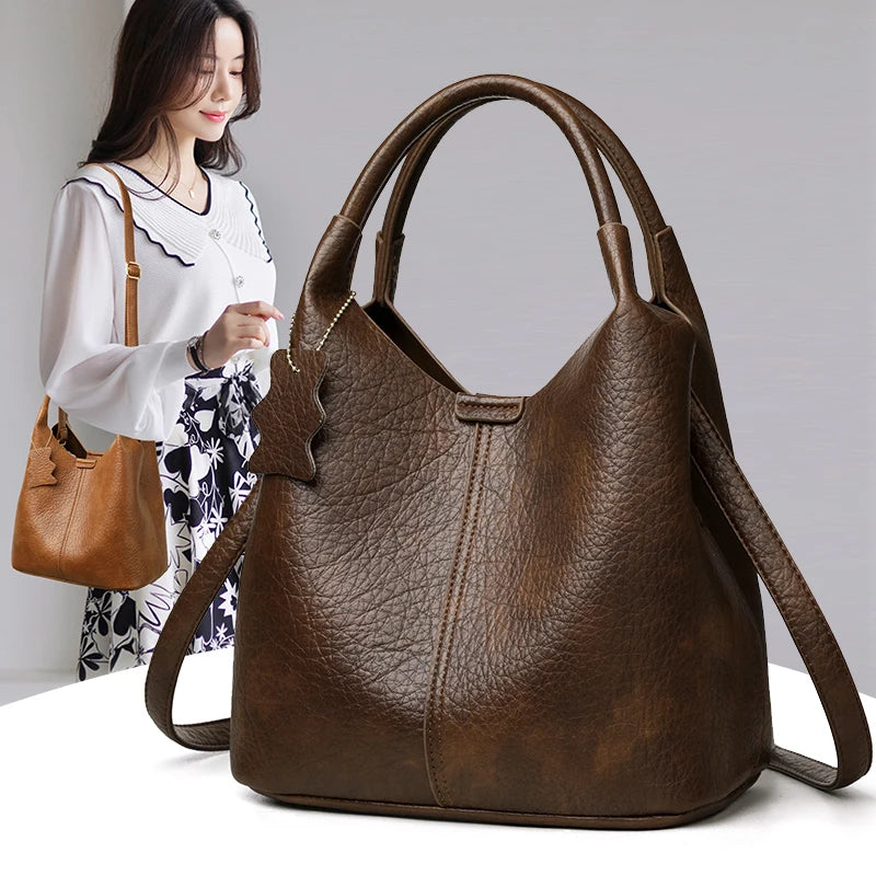 Sac Seau PU Souple Femme Épaule & Croisé Style Luxe Casual – CLEVI Paris