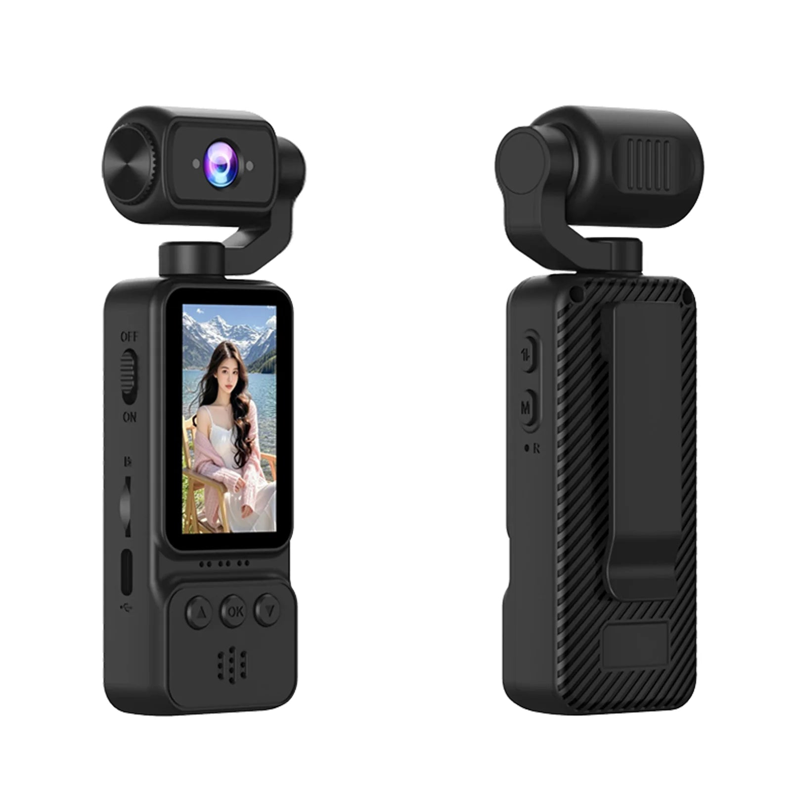 Mini Caméra de Poche 1080P Rotation 270° – WiFi Micro Intégré Sport & Vlog – CLEVI Paris