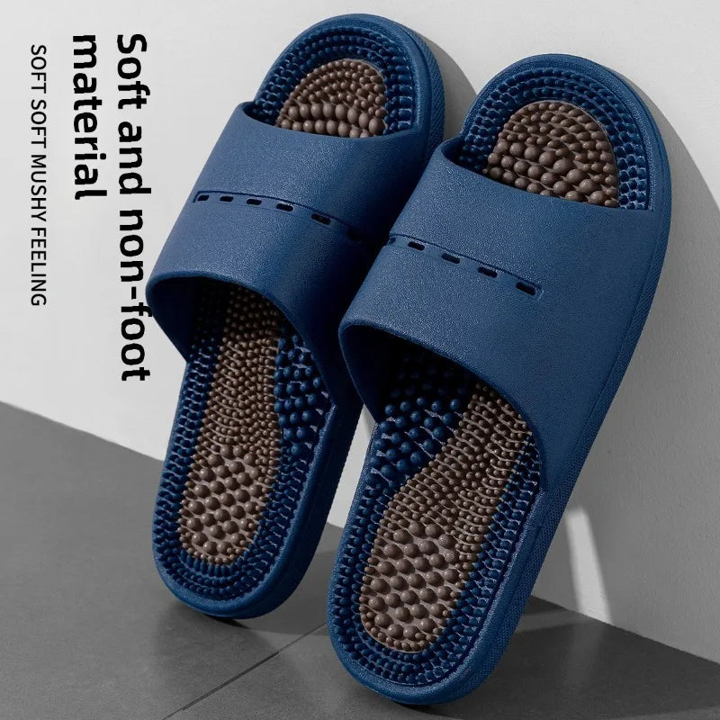Chaussons Massage Homme – Semelle Acupression Antidérapante Intérieur Salle de Bain Été Pointures 40–45 – CLEVI Paris
