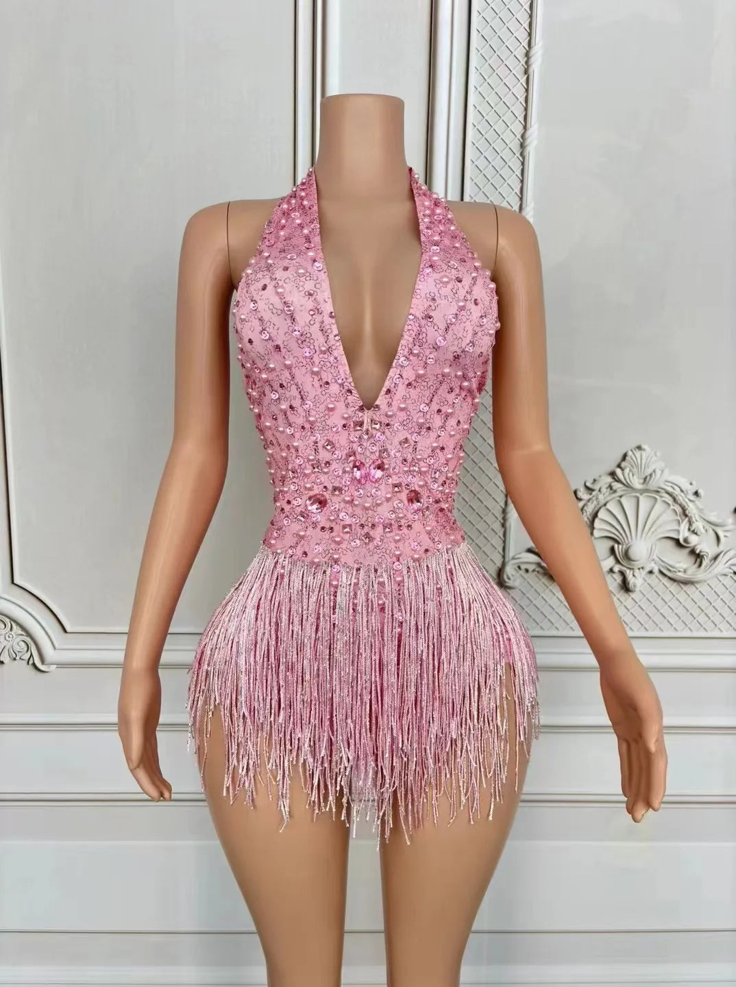 Combinaison de scène à franges femme – CLEVI Paris