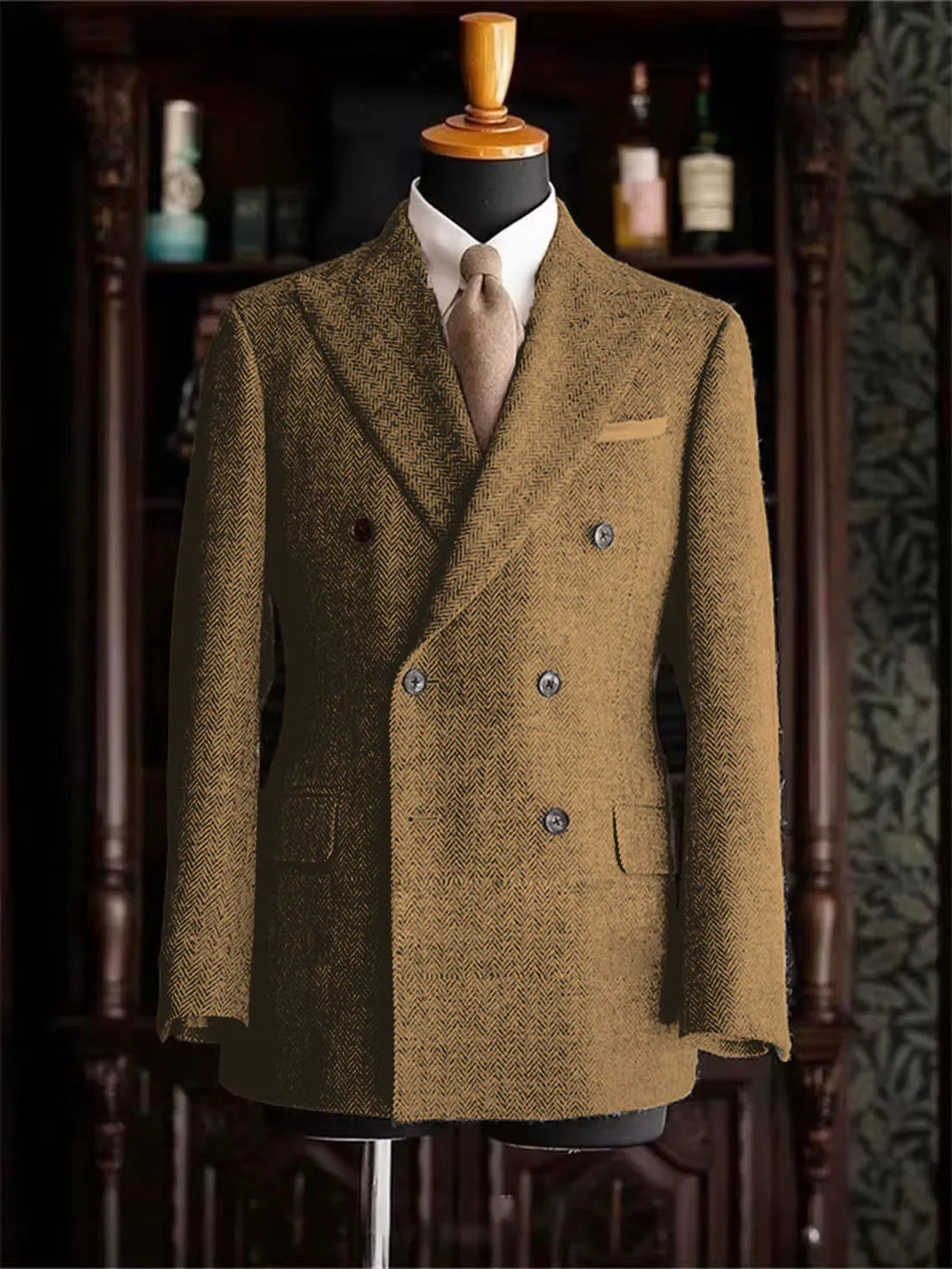 Blazer homme double boutonnage à chevrons – CLEVI Paris