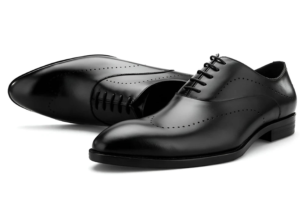 Derby Homme Cuir Pleine Fleur Bout Rond Imperméable | Business Quotidien EU 39-46