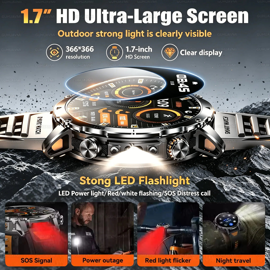 Montre connectée sport AMOLED 1,7 pouce – CLEVI Paris