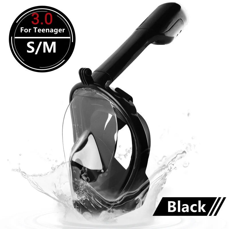 Masque de Plongée Plein Visage Anti-Buée – Snorkeling Adulte & Enfant