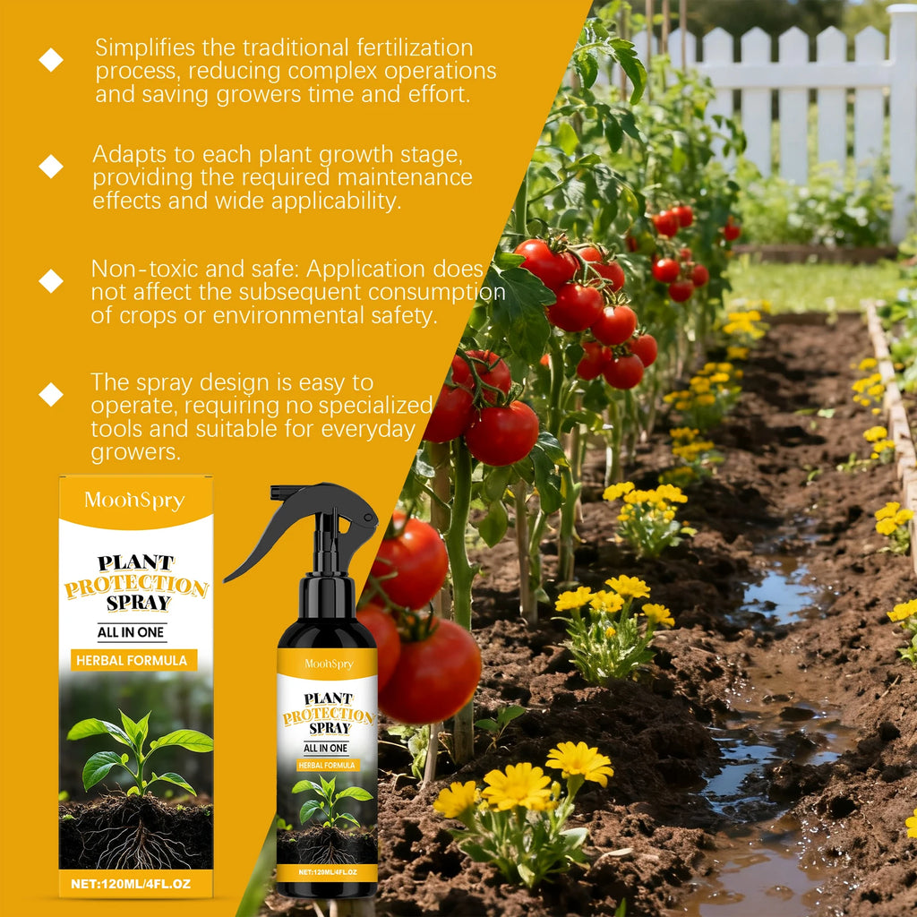 Spray Fertilisant Protection Plantes MOONSPRY | Stimule la Croissance & Inhibe les Bactéries | 120ml – CLEVI Paris