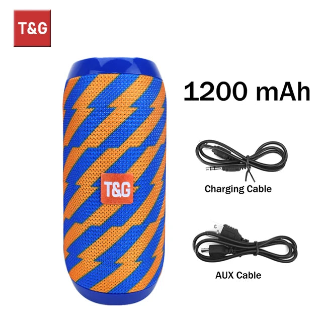 T&G TG117 Enceinte Bluetooth Portable Waterproof TWS IPX5 – CLEVI Paris