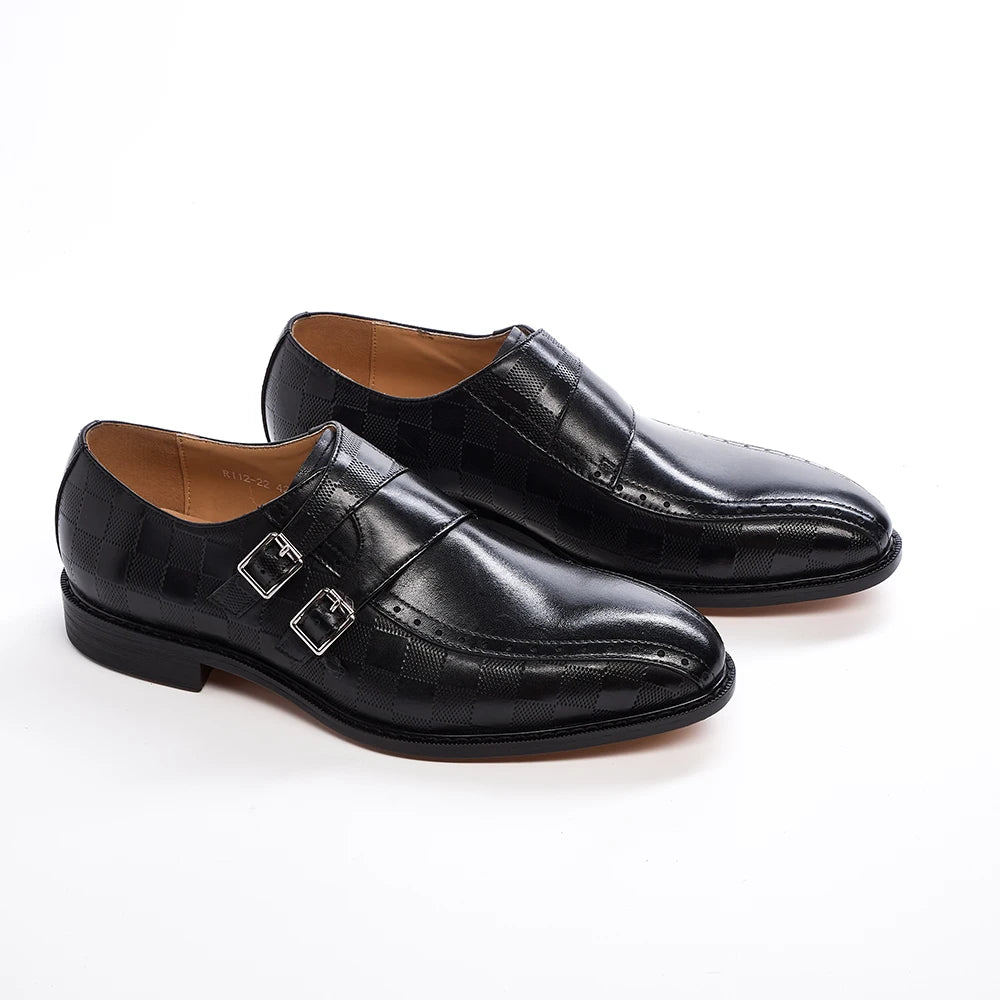 Mocassins en cuir à boucle pour homme – CLEVI Paris