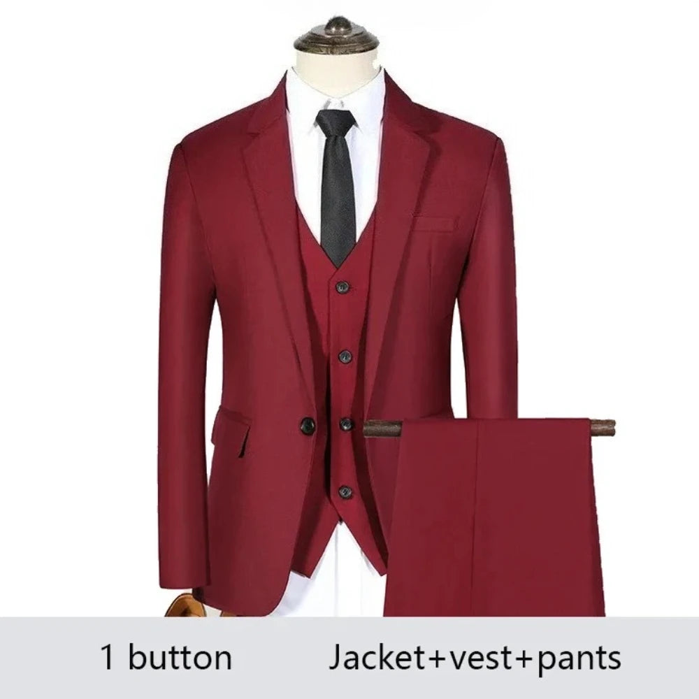 Costume Homme Élégant 2-3 Pièces Blazer Stretch Mariage – CLEVI Paris