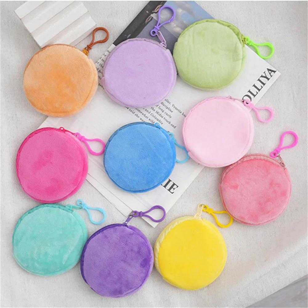 Porte-Monnaie Peluche Rond Kawaii — CLEVI Paris