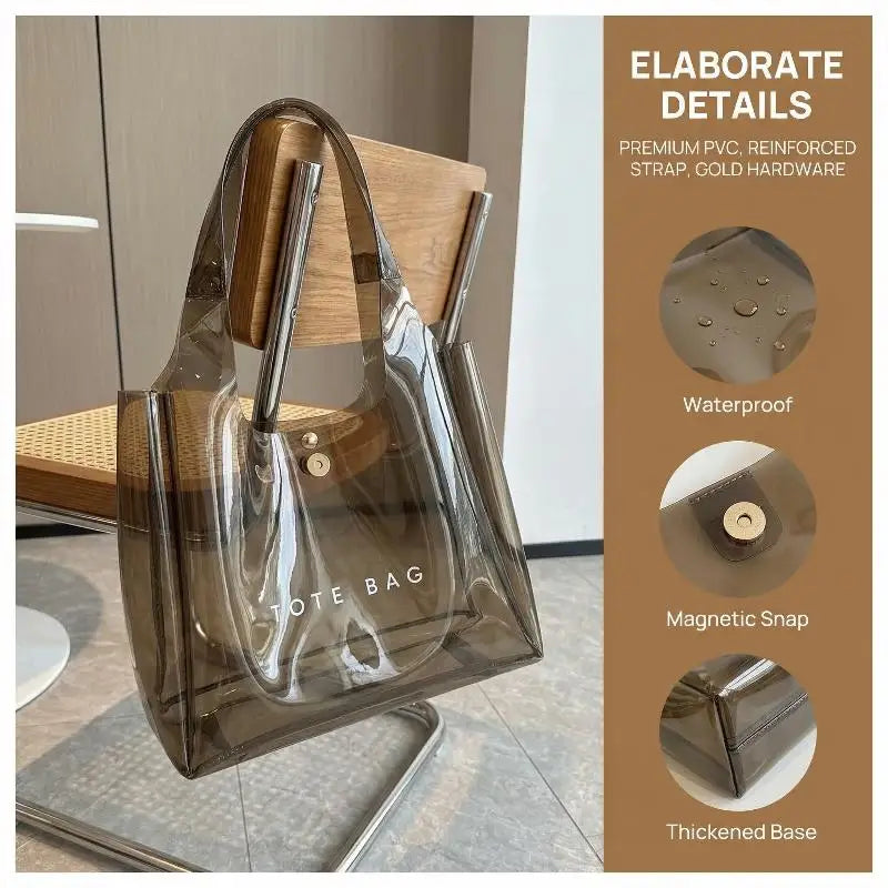 Sac à Bandoulière Transparent PVC Femme – CLEVI Paris