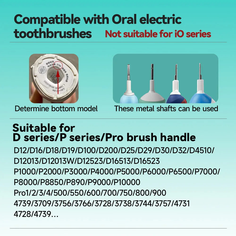 Têtes de Remplacement Brosse à Dents Électrique | Compatible Oral-B D100 D25 D30 D32 – CLEVI Paris