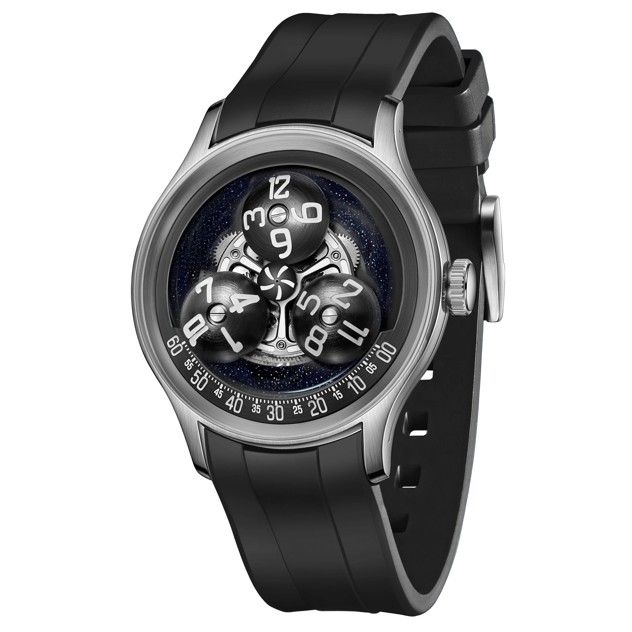 Montre Homme Automatique Trisome Étoile Planète Super Lumineux Oblvlo – CLEVI Paris