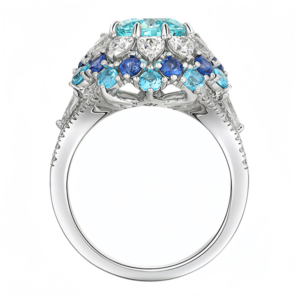 Bague Argent 925 Saphir Paraiba – CLEVI Paris