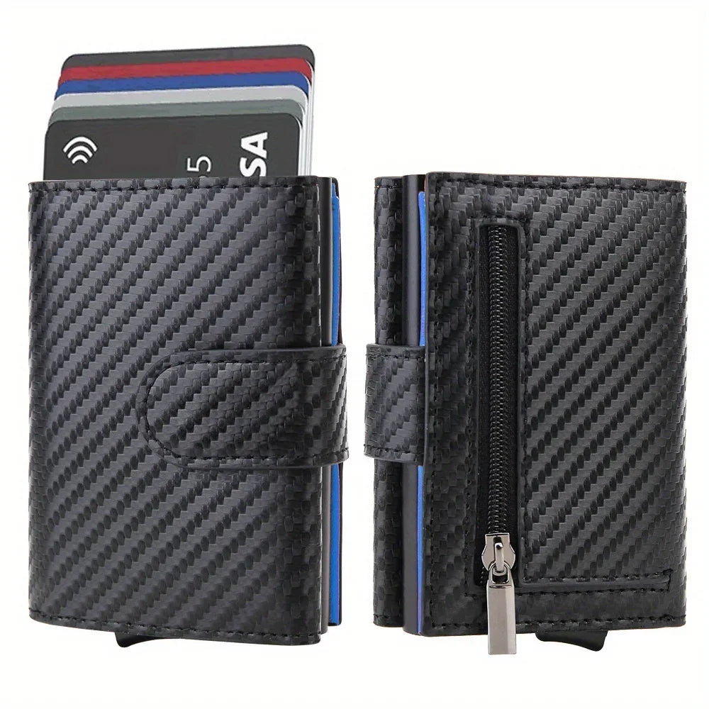 Portefeuille Homme Trifold Microfibre Anti-RFID Slim – CLEVI Paris