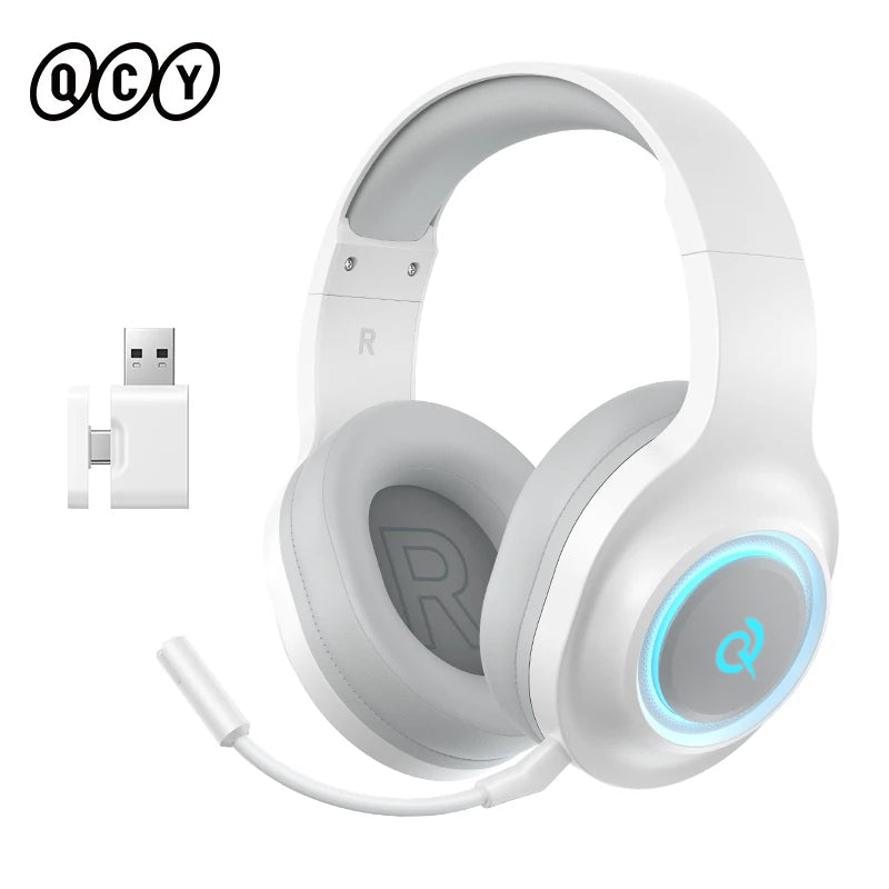 Casque Gaming QCY Heroad V200 7.1 Surround RGB Tri-Mode BT 6.0 240h Micro Détachable – CLEVI Paris